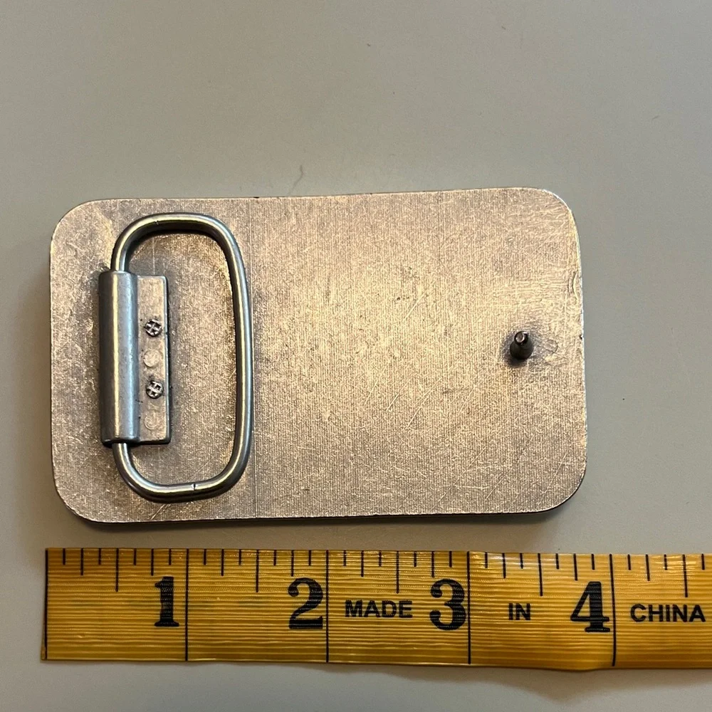 Emerica Rectangular Silver Belt Buckle - Picture 2 of 2